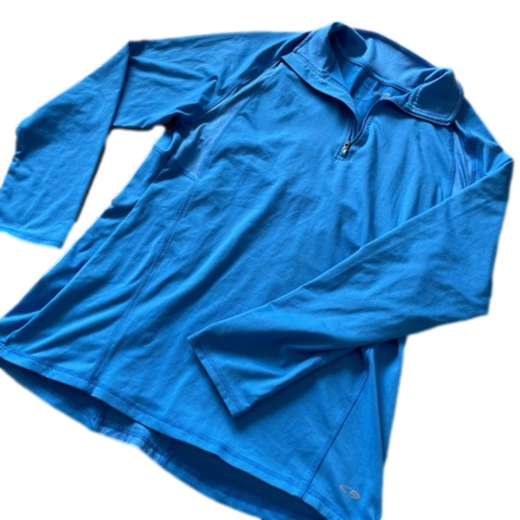 Champion Women’s Long Sleeve Athletic Top Quarter Zip Sz M - Picture 1 of 4